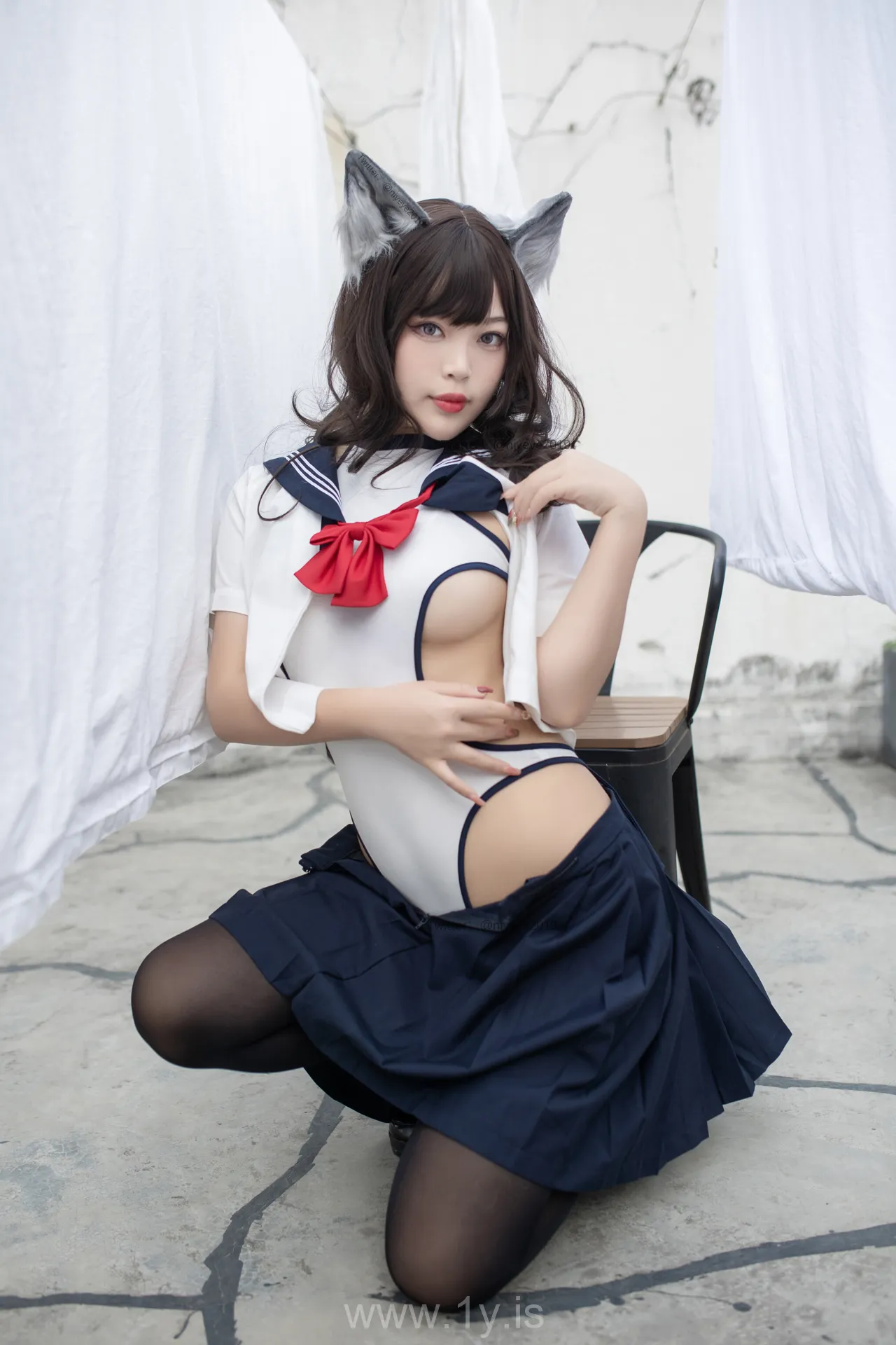 Coser@白烨 NO.051 魅惑狼姐姐-室外